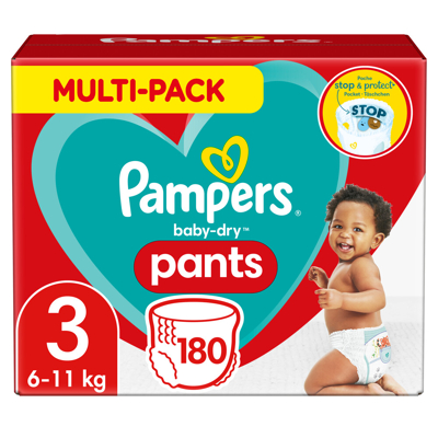 Pampers® Pampers Baby Dry Pants Maandbox Maat 3 (6 11 Kg) 180 Luierbroekjes 3 Pampers® Pampers Baby Dry Pants Maandbox Maat 3 (6 11 Kg) 180 Luierbroekjes