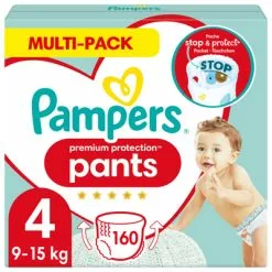 Pampers® Pampers Premium Protection Pants Maandbox Maat 4 (9kg 15 Kg) 160 Luierbroekjes 