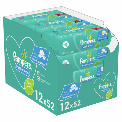 Pampers® Pampers Billendoekjes Fresh Clean Navulpak 12x52=624 Stuks 3 Pampers® Pampers Billendoekjes Fresh Clean Navulpak 12x52=624 Stuks